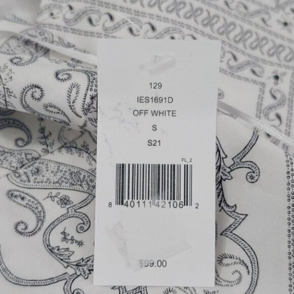 NWT EN SAISON Satin paisley print maxi dress - Picture 12 of 16